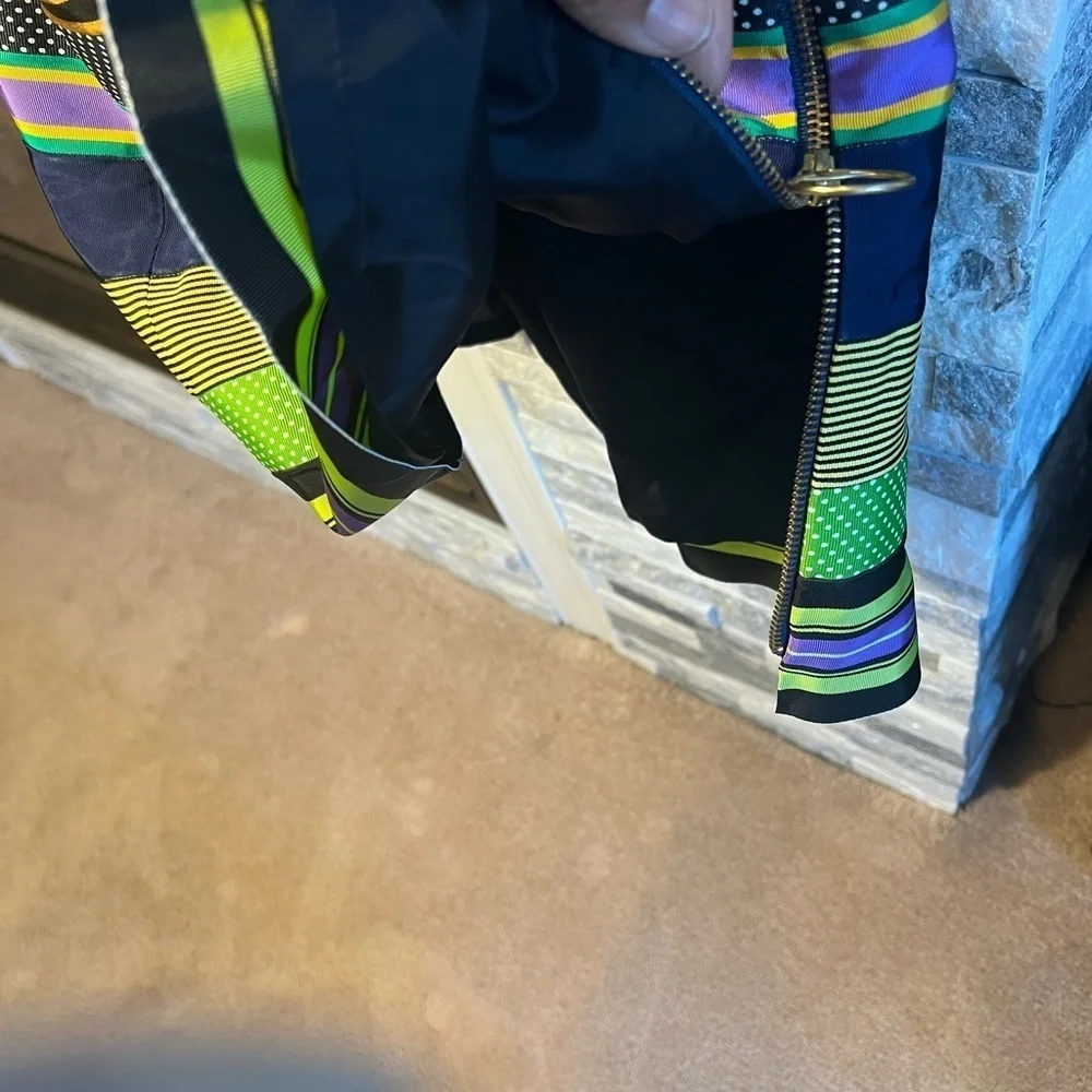 Multi-Color Lined Mini Skirt – Side Zipper